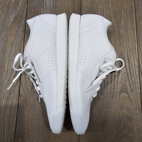 Reebok Princess Women's White Leather sneakers size 7.5 - Picture 6 of 9